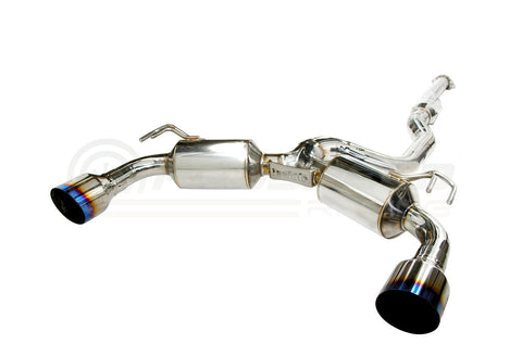 Invidia Dual N1 Cat Back Exhaust w/Ti Straight Cut Tips - Mitsubishi Evo X CZ4A