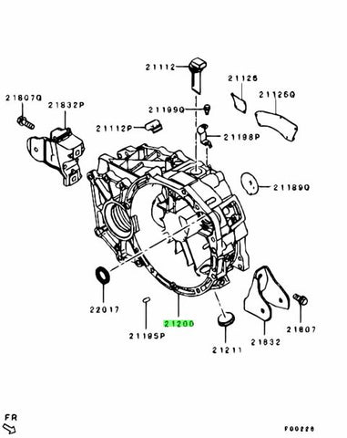 MITSUBISHI OEM CLUTCH HOSING 5 SPEED EVO X 4B11T