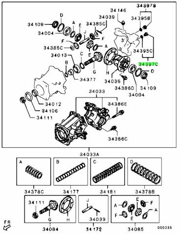 Genuine OEM Mitsubishi Magnetic Rear Diff Drain Plug for Evo X