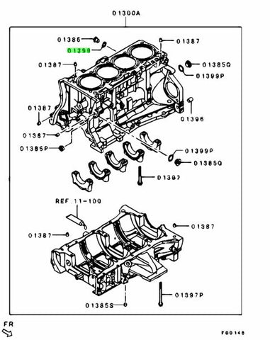 Genuine OEM Mitsubishi 14mm Washer