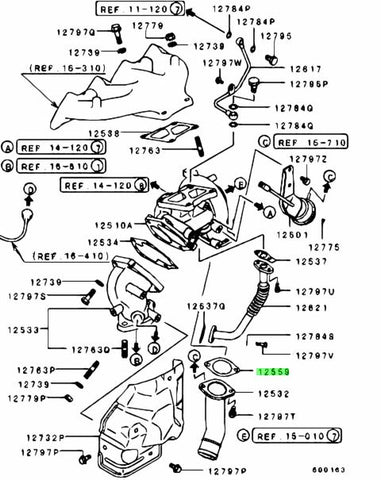 Genuine OEM Mitsubishi Turbo Outlet Gasket Suit EVO 4-10/X